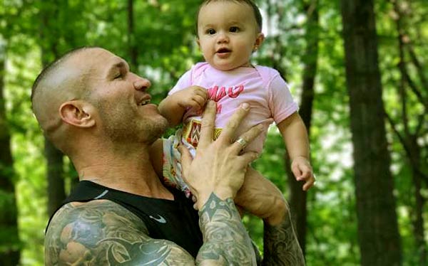 Image of Randy Orton with his daughter Brooklyn Rose Orton