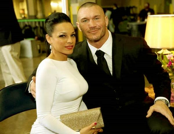Image of Kim Marie Kessler with her husband Randy Orton