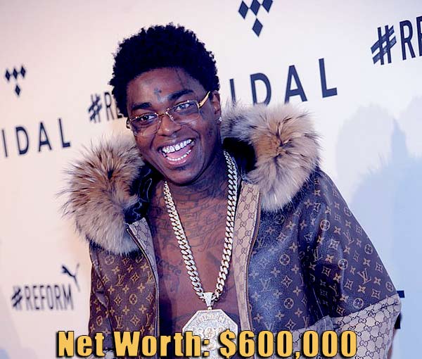 Image of American rapper, Kodak Black net worth is $600,000